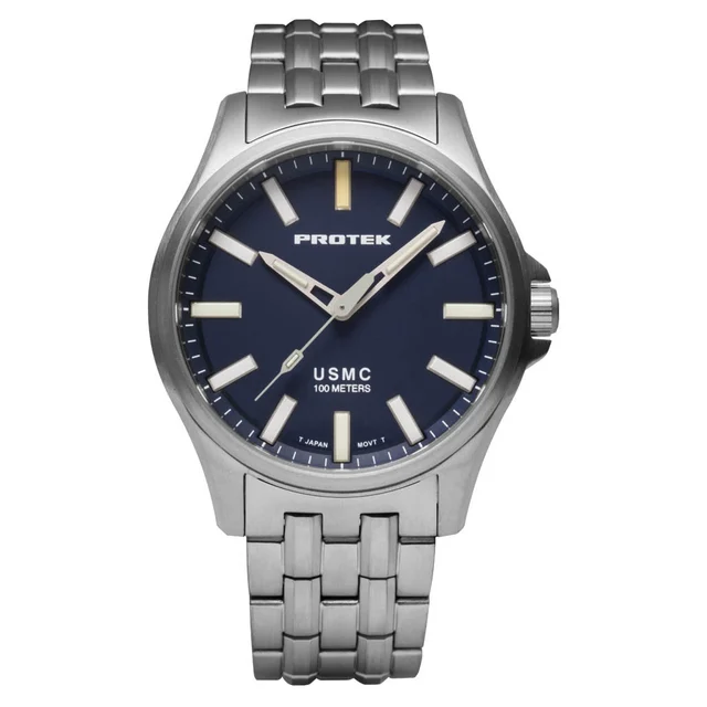 Protek Titanium Field Watch 3100 USMC Series with Tritium T100 Tubes #PT3103BR kol saati