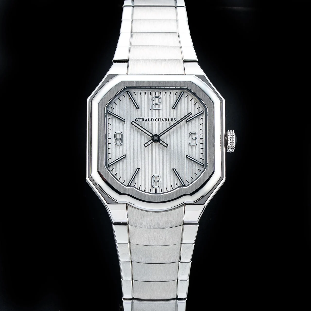 Gerald Charles Maestro 10 Silver Sunburst Dial 210009N34468 kol saati