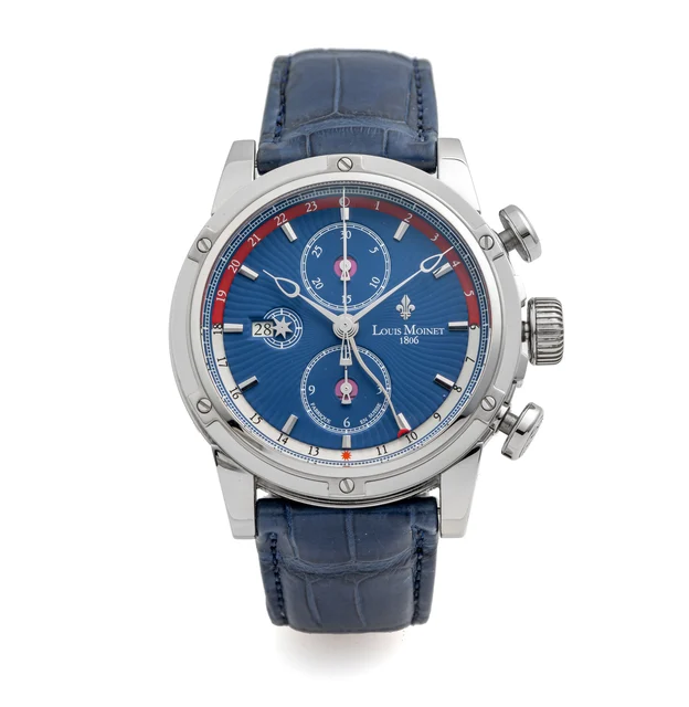 Louis Moinet Ref. LM024, self-winding, chronograph, minute and hour counters, date, AM-PM