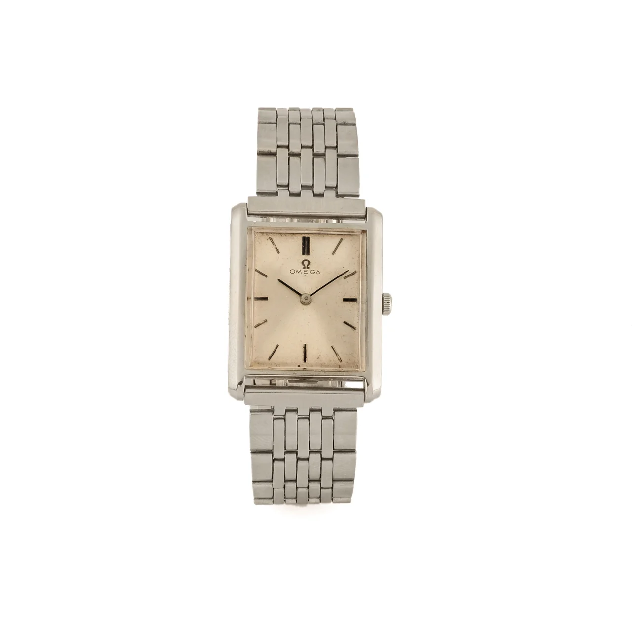 OMEGA Ref. 111.004, rectangular; stainless steel kol saati