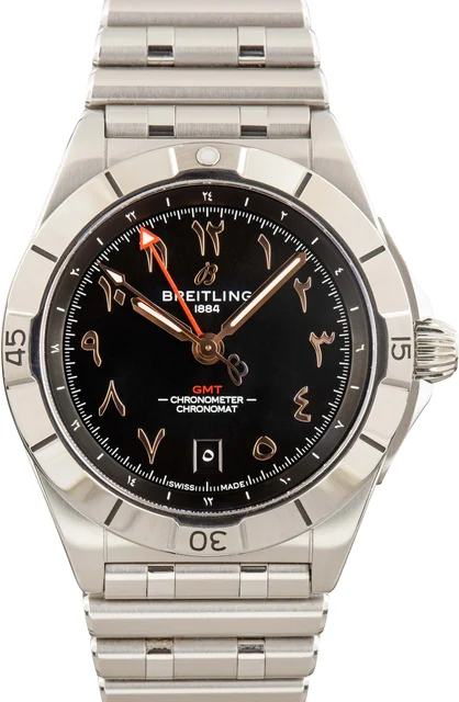 Breitling Chronomat Automatic GMT Black Dial A323982B1B1A1 kol saati