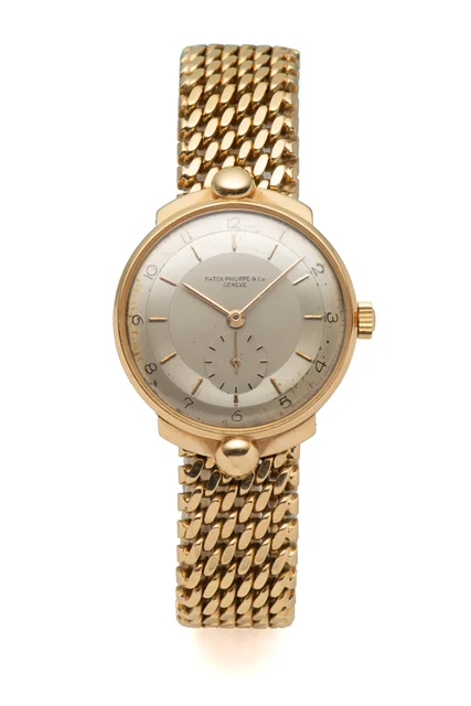 Patek Philippe PATEK PHILIPPE, REF. 1550, « CORNES CAPUCHONNÉES », YELLOW GOLD kol saati
