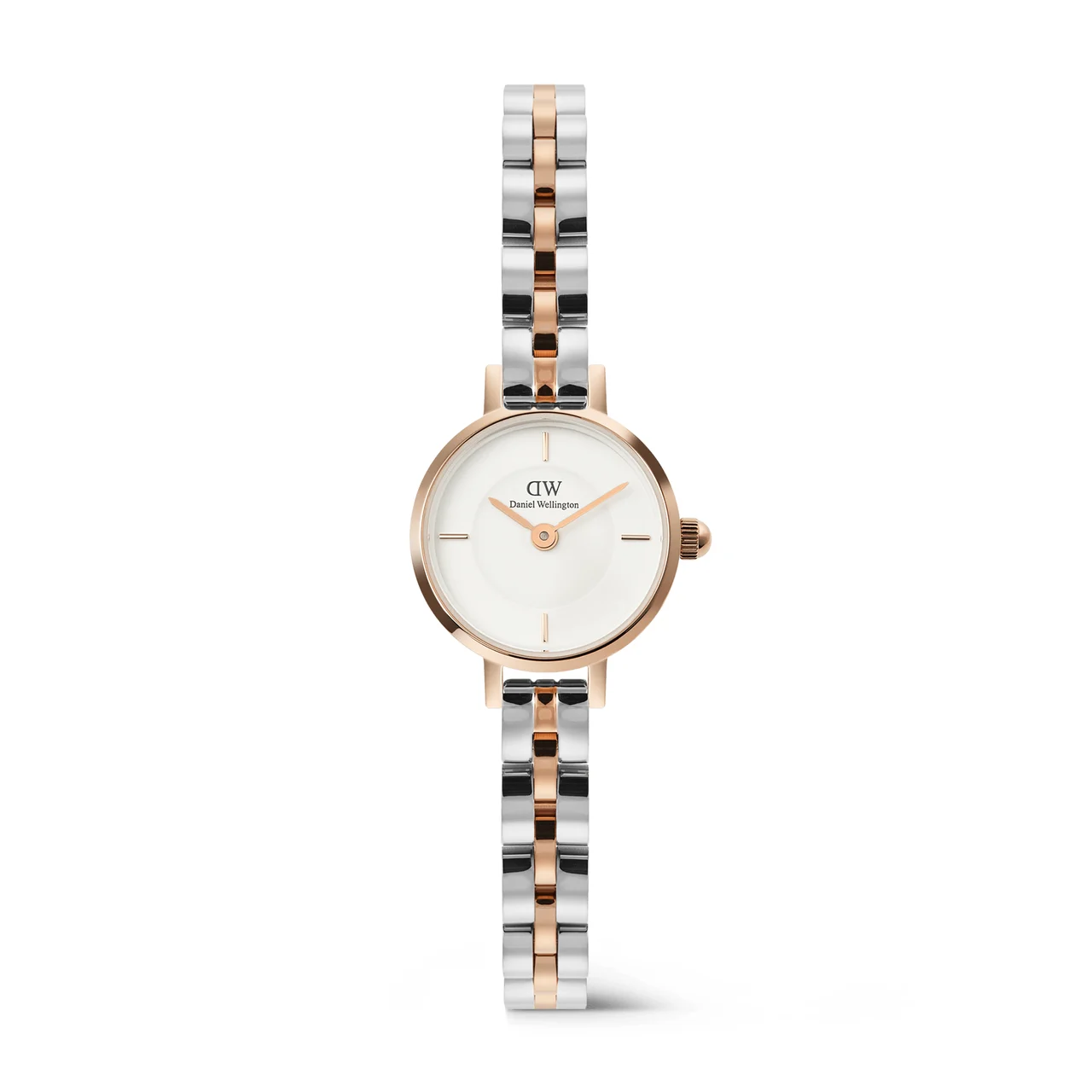 DANIEL WELLINGTON Petite Mini Arch 3-Link Two Tone Rose Gold DW00100924 kol saati