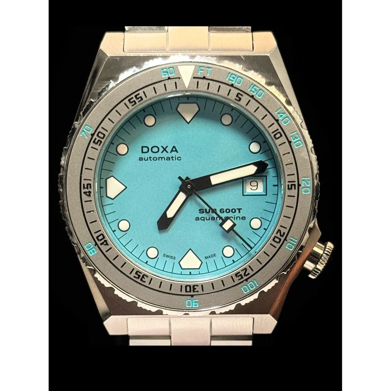 Doxa SUB 600T Aquamarine on Bracelet 210000079516 40 mm kol saati