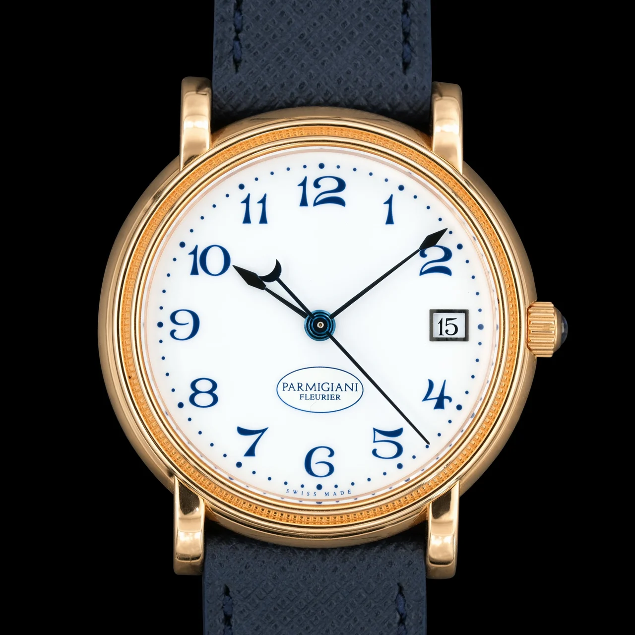 Parmigiani Fleurier Toric Date 36mm Enamel from 2005 36 mm kol saati