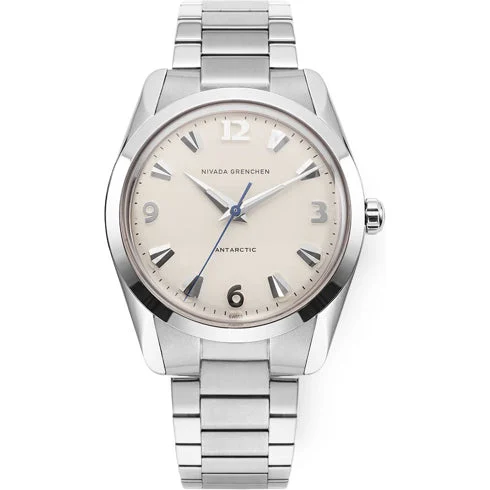 Nivada Grenchen Antarctic 35mm Eggshell White Luminova 35004M20 kol saati