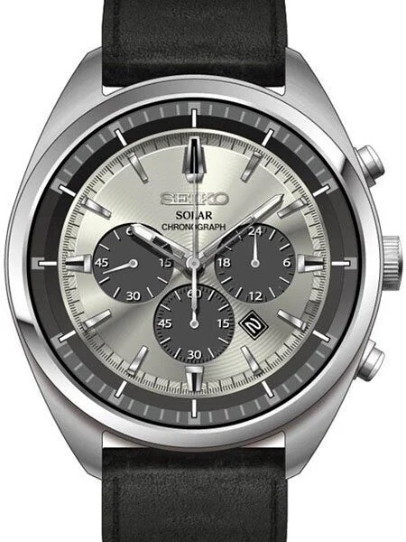 Seiko Recraft Solar Quartz Chronograph with Stop-Watch and 24-hour Sub-Dial #SSC569 kol sa