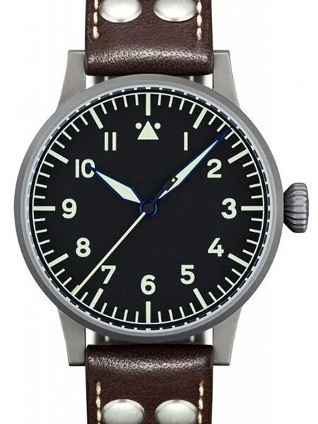 Laco Saarbrucken Type A Dial Swiss Automatic Pilot Watch with Sapphire Crystal #861752 45 mm kol saati