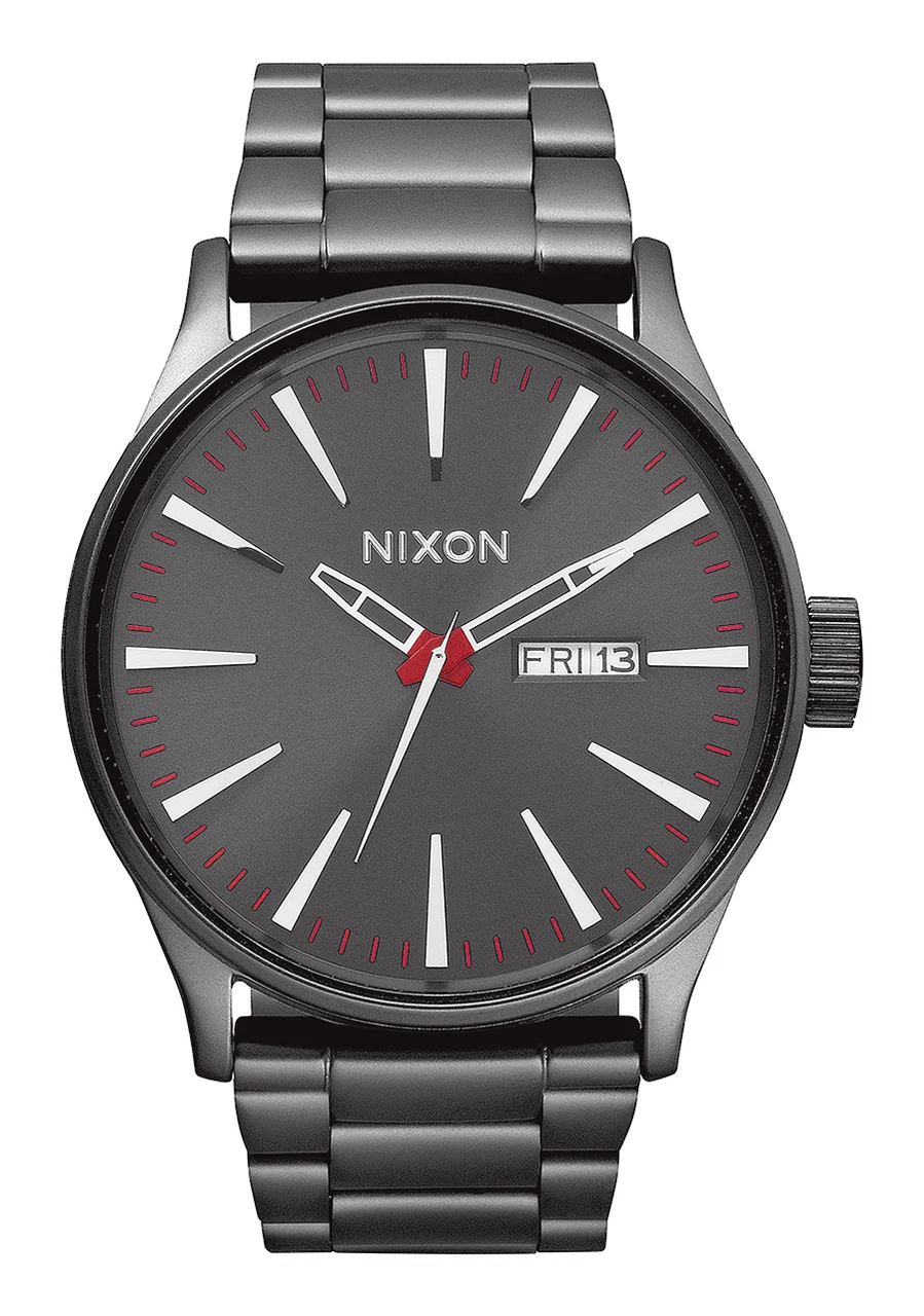 Nixon US Sentry Stainless Steel - Gunmetal A356-131-00 42 mm kol saati