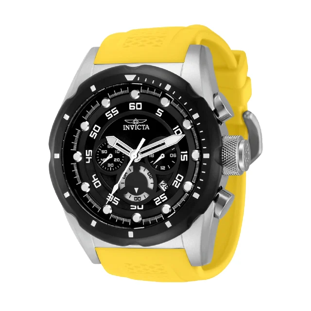 Invicta Speedway Nacrite Watch - 50mm, Yellow (69832) kol saati