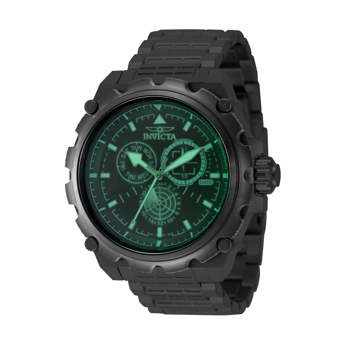 Invicta Coalition Forces Spline Command Watch - 50mm. Black (49202) 50 mm kol saati