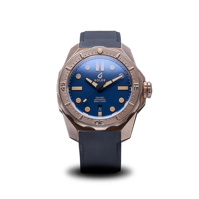 BOLDR Supply Co. Odyssey Bronze Prussian Blue OD-PB-BRZ-22-52 kol saati
