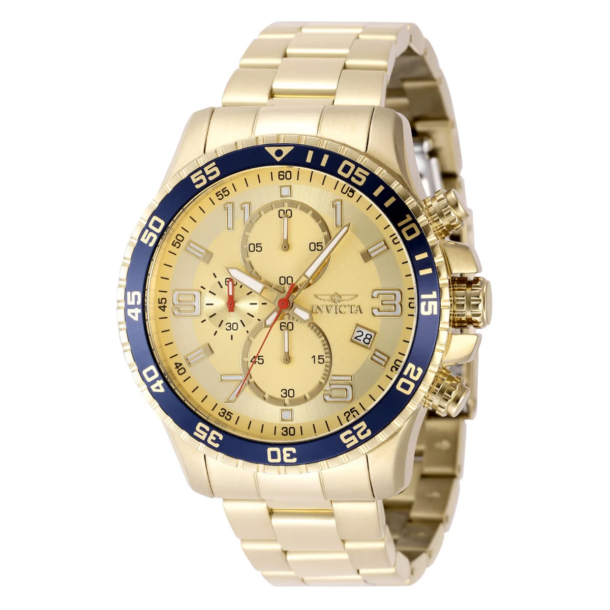 Invicta Specialty Fortitude Watch - 45mm. Gold (49095) 45 mm kol saati