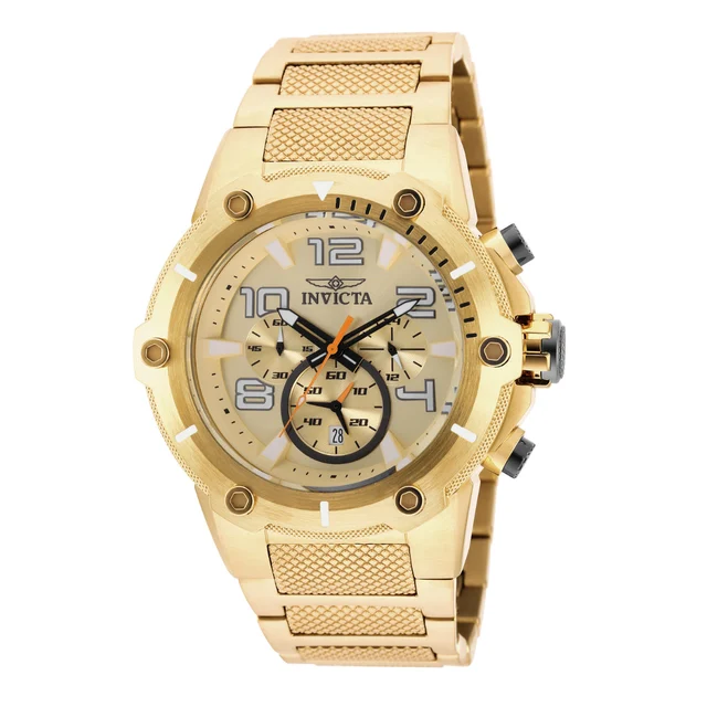 Invicta Speedway Septara Swiss Ronda Z60 Caliber Watch - 51.5mm. Gold (19529) kol saati