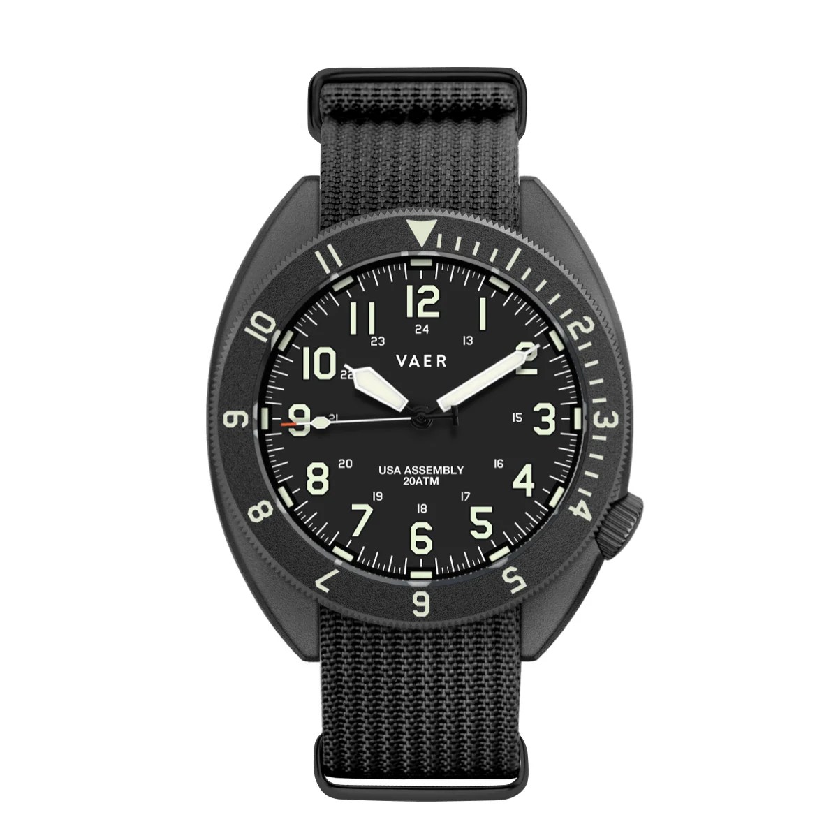 Vaer C4-TFS-WFL20PVDBLK-SPRB20PVDBLK 42 mm kol saati