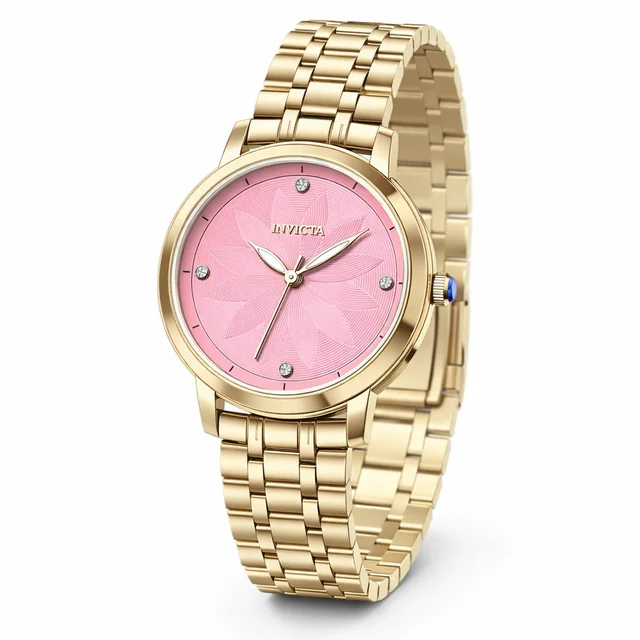 Invicta Wildflower Tigerlily Watch - 34mm. Gold (69303) kol saati