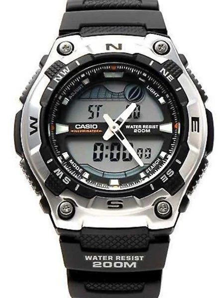 Casio Analog-Digital Sports Chrongraph Watch with Tide Graph, Moonphase #AQW100-1AV kol sa