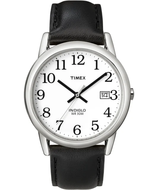 Timex Easy Reader 35mm Leather Strap Watch T2H281 kol saati