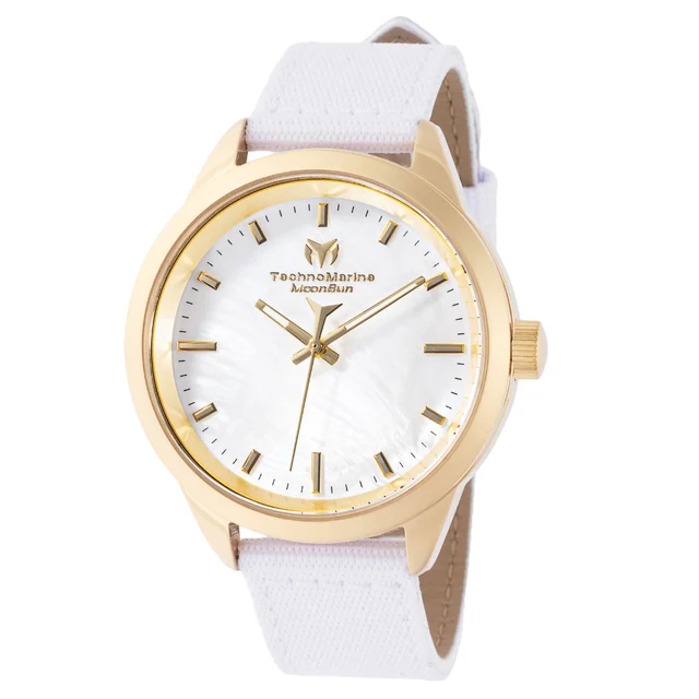 Technomarine Open Box MoonSun MoonSun Watch w/ Mother of Pearl Dial - 40mm, White (AIC-TM-