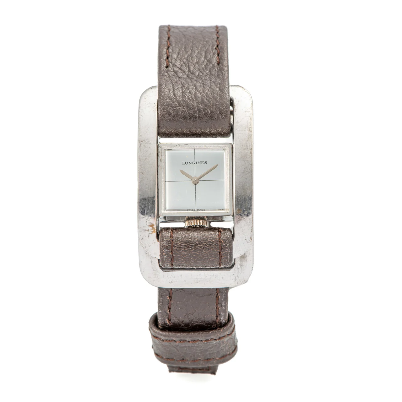 Longines Ref. 5024, calibre 322; “Serge Manzon” collection; rhodium-plated silver kol saati