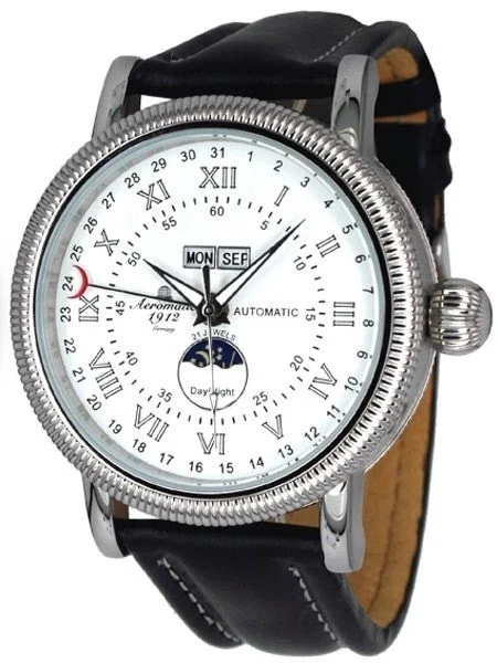 Aeromatic 1912 Automatic Calendar Watch with Day-Night Indicator #A1393 44 mm kol saati