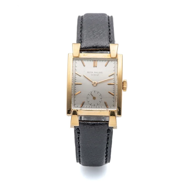 Patek Philippe PATEK PHILIPPE REF. 2427, OVERHANGING TRIANGULAR EXPENDED LUGS; 18K YELLOW