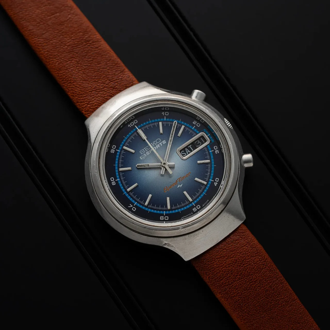 Seiko Speed-Timer, 7015-8000 Chronograph Vintage Watch 5 Speed-Timer, 7015-8000 Chronograph Vintage Watch 39 mm kol saati
