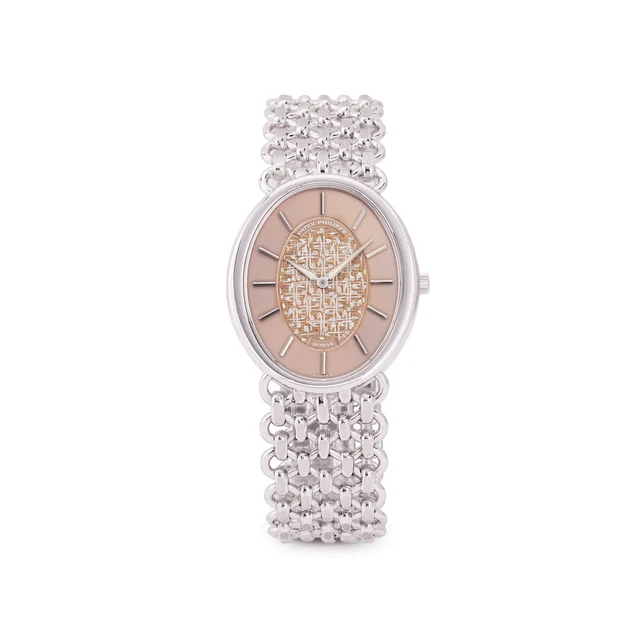 Patek Philippe PATEK PHILIPPE, REF. 3798/3, GOLDEN ELLIPSE, 18K WHITE GOLD kol saati