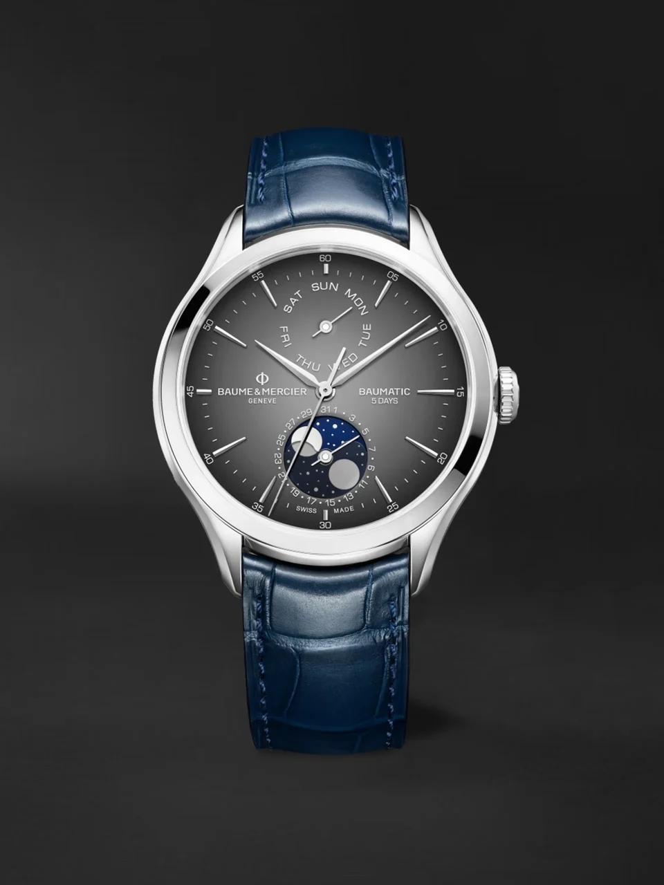 Baume & Mercier Clifton Moon Phase Date BMM0A10548 42 mm kol saati