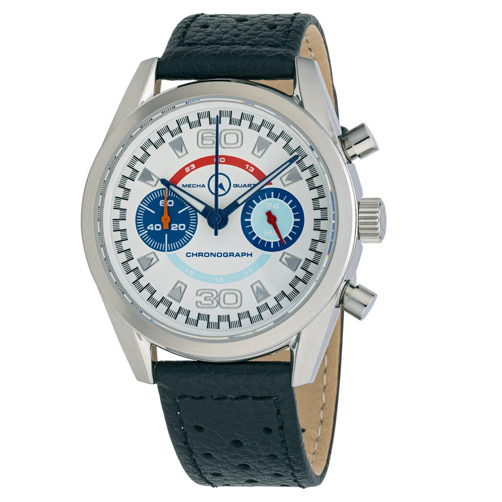 Islander DPA Mecha-Quartz Chronograph with White Dial #ISL-219 47 mm kol saati
