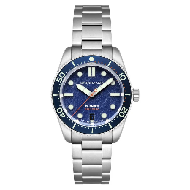 Spinnaker Islander 39mm Croft with Blue Aventurine Dial #SP-5149-LIW11 kol saati