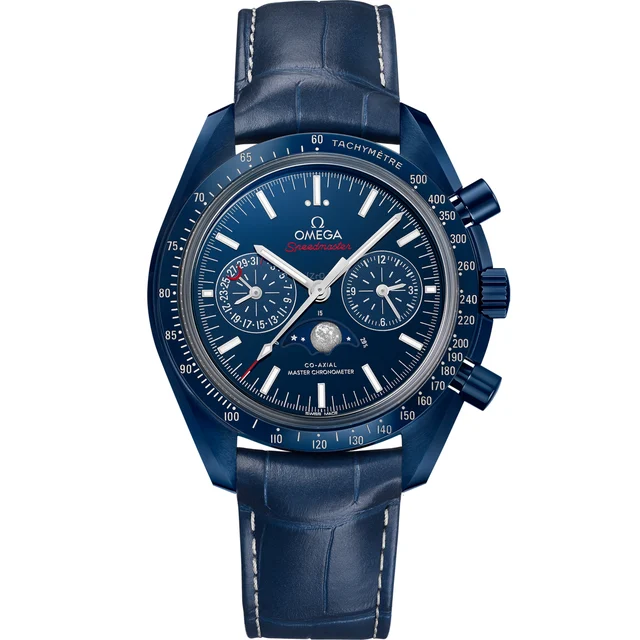 OMEGA Speedmaster Moonphase (Blue Side Of The Moon) 304.93.44.52.03.001 kol saati