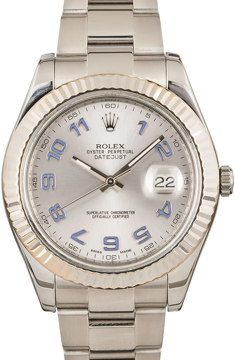 Rolex Datejust 116334 Blue Arabic Markers T 116334RBLAO 41 mm kol saati