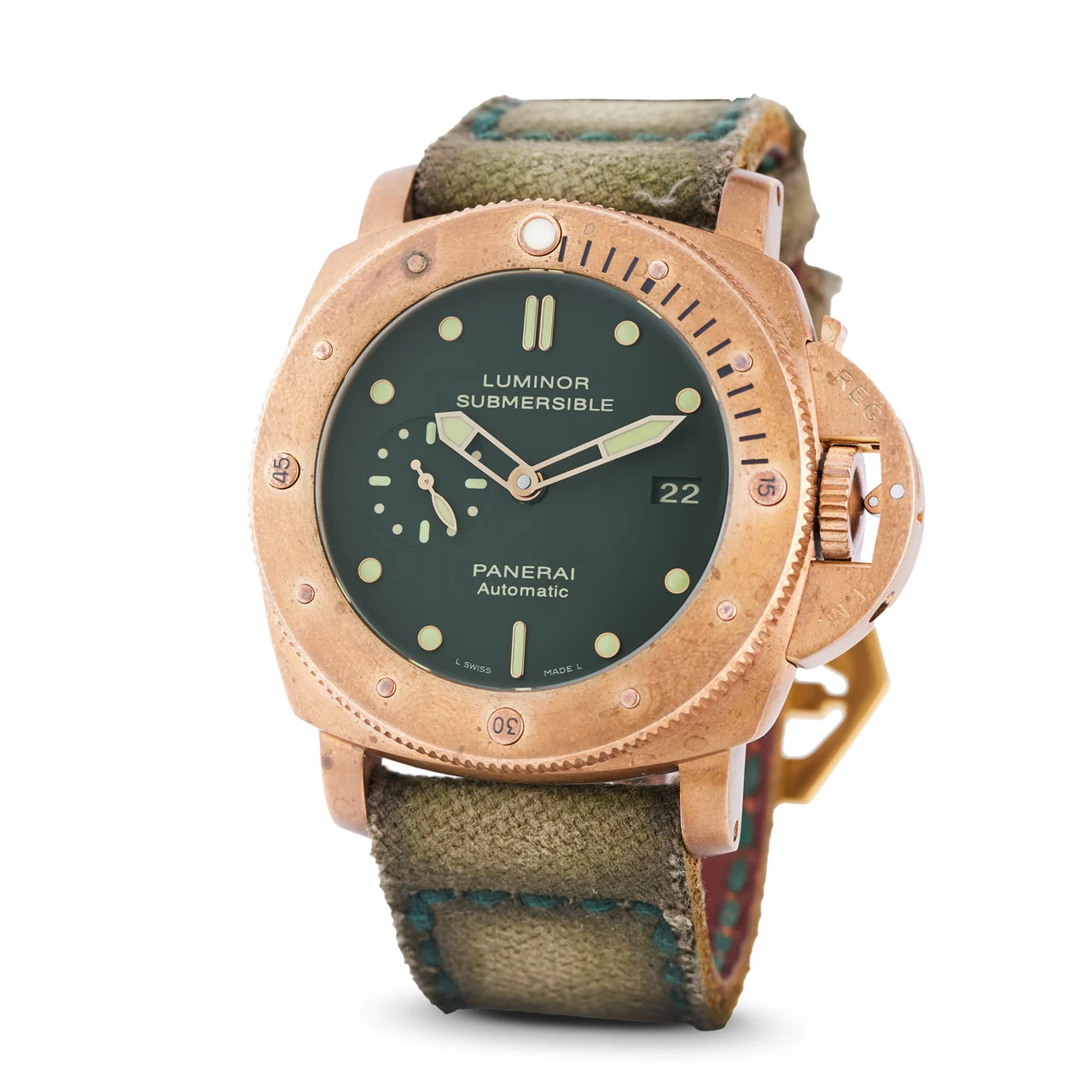 Panerai Luminor Submersible 1950 3 Days Automatic Bronzo PAM00382 47 mm kol saati