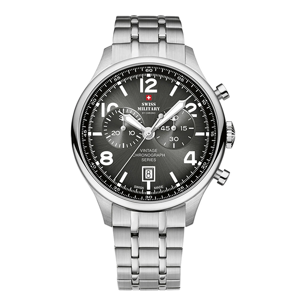 SWISS MILITARY BY CHRONO SM30192.01 42 mm kol saati