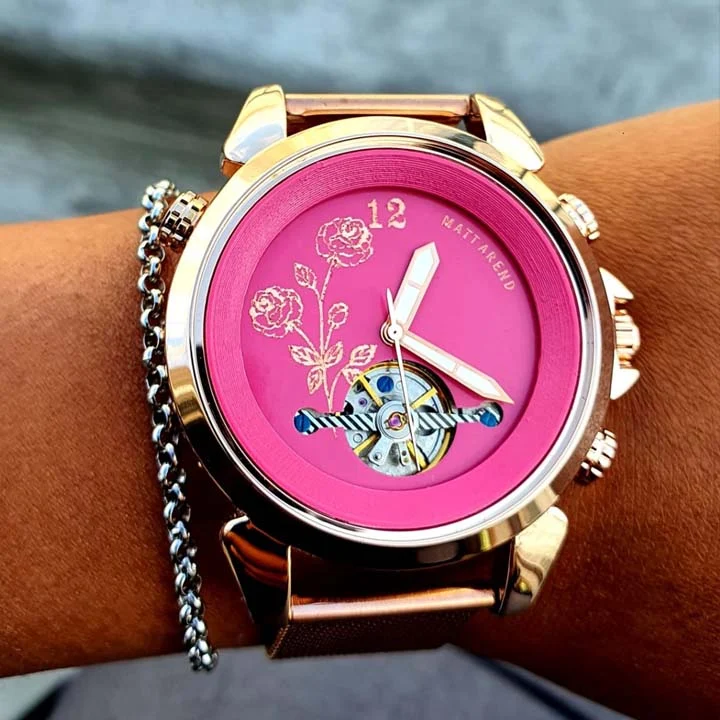 Matt Arend Pink Rose MA 602 Pink Rose 44 mm kol saati