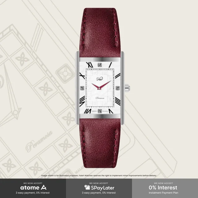 Fatehwatches Peramosa Seraya Burgundy kol saati