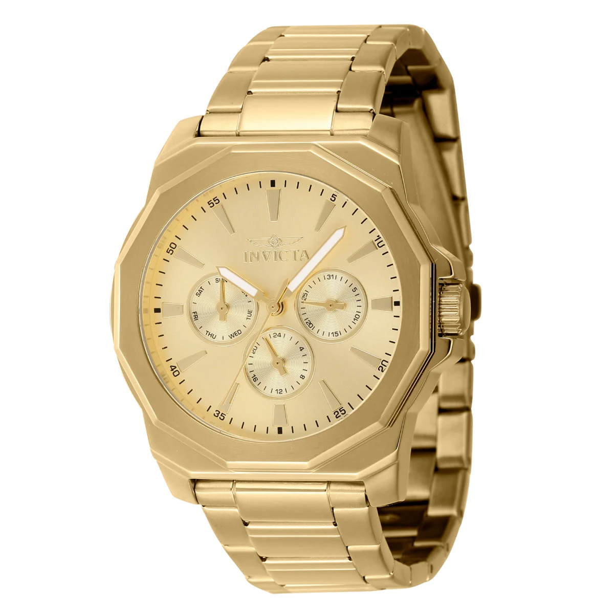 Invicta Speedway Multifunction Watch - 42mm. Gold (46855) 42 mm kol saati