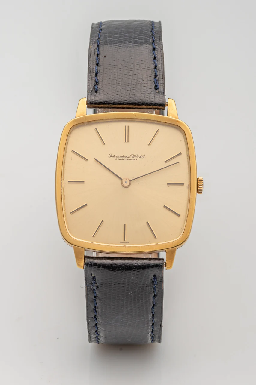 IWC International Watch Company Ref. 1224, thin; 18K yellow gold kol saati