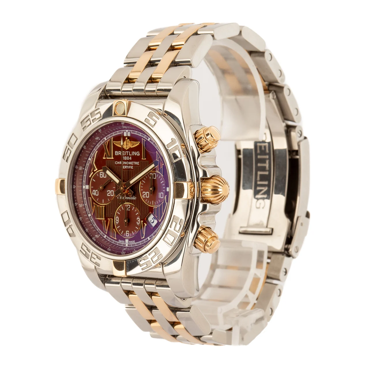 Breitling Chronomat 44 Steel & 18k Rose Gold IB011012Q567 kol saati