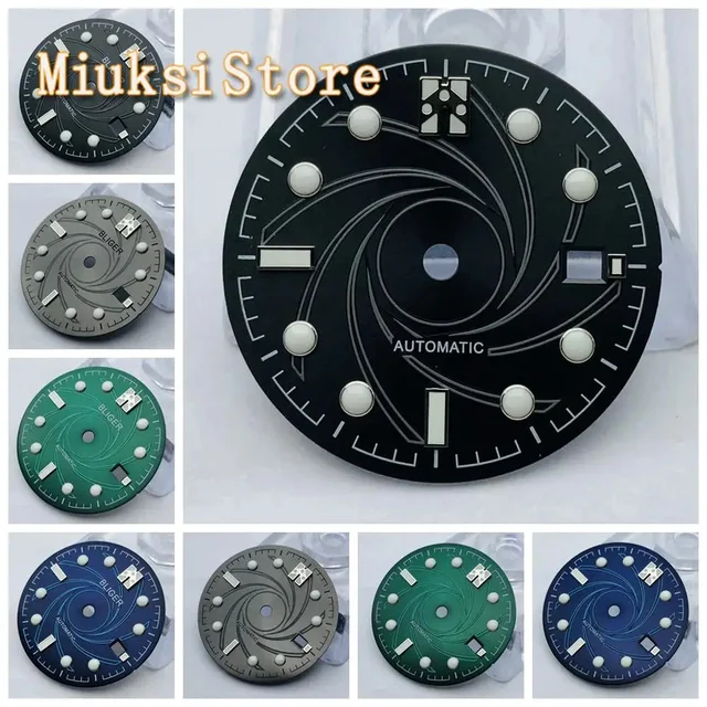 Tandorio blue/green/black/gray sterile dial for ETA 2836/2824,Mingzhu DG2813/3804,Sea gull