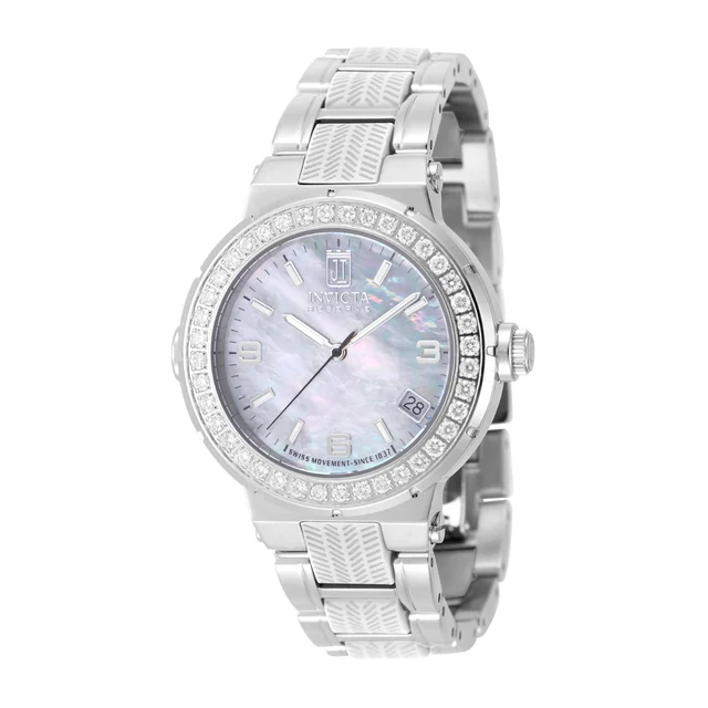 Invicta Auraglyph 1.4 CT LG Diamond Watch - 36mm, White, Steel (51352) kol saati