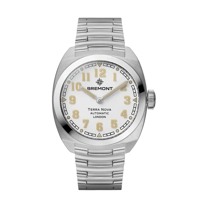 Bremont Terra Nova TN38-ND-SS-WH-B kol saati