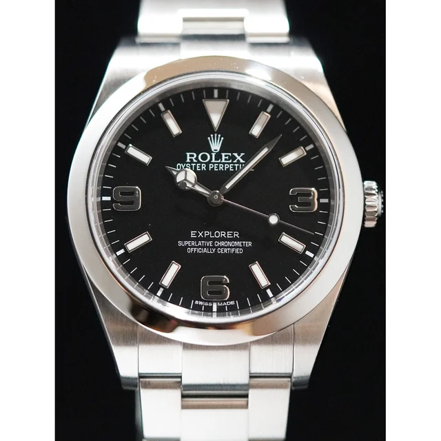 Rolex Explorer Stainless Steel Black Dial 210009N32318 kol saati