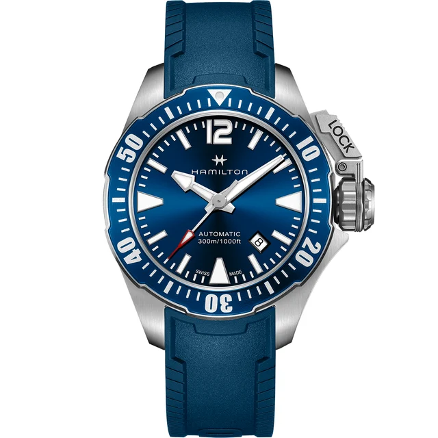 Hamilton Khaki Navy Frogman Auto H77705345 kol saati