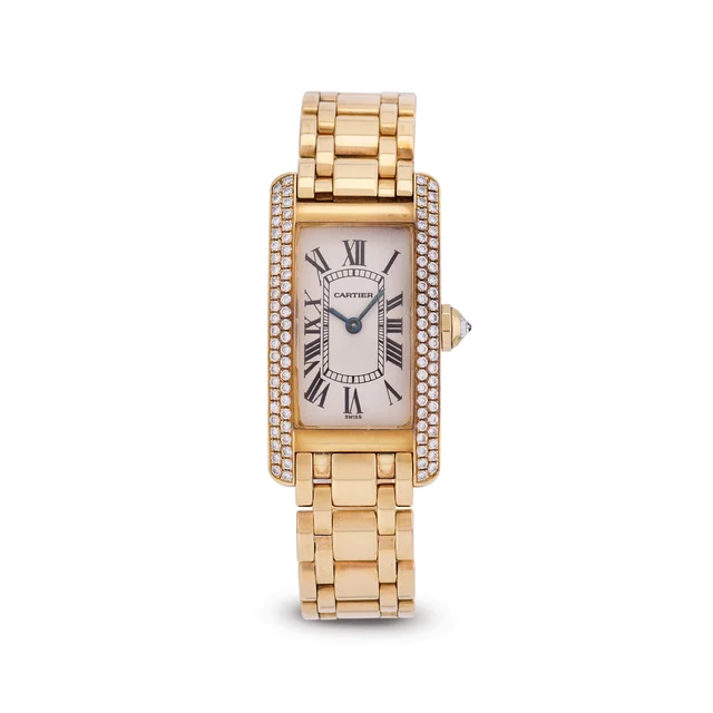 Cartier CARTIER, REF. 1710, TANK AMÉRICAINE, 18K YELLOW GOLD kol saati