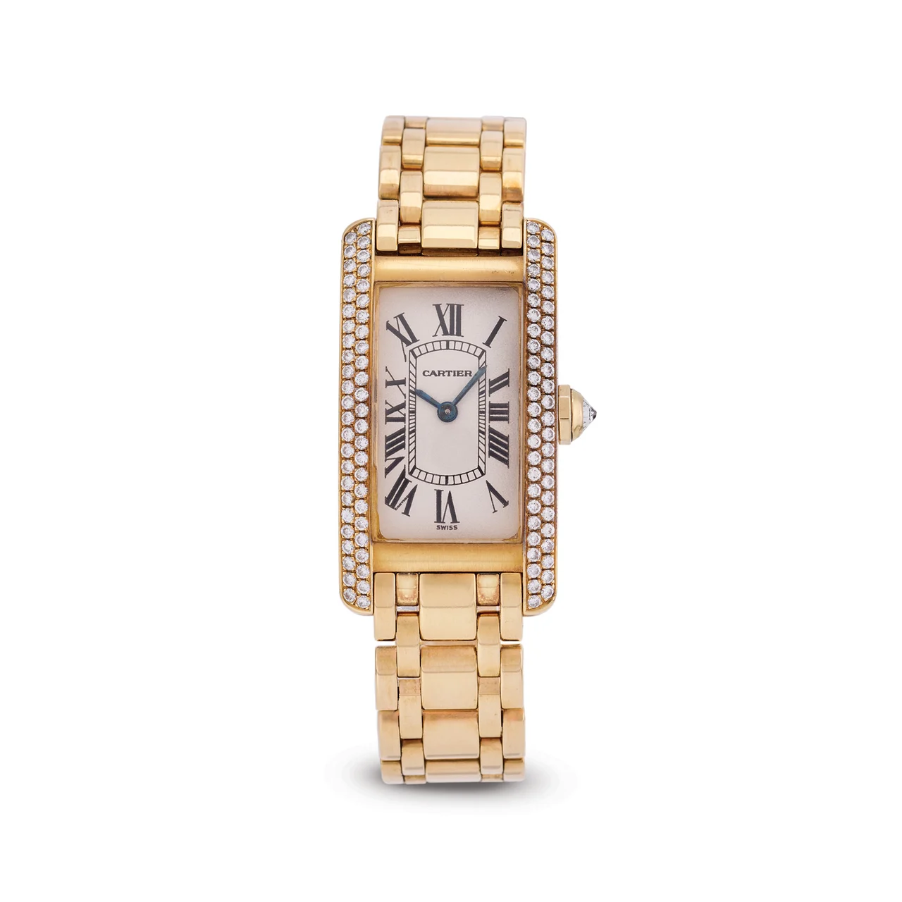 Cartier CARTIER, REF. 1710, TANK AMÉRICAINE, 18K YELLOW GOLD kol saati