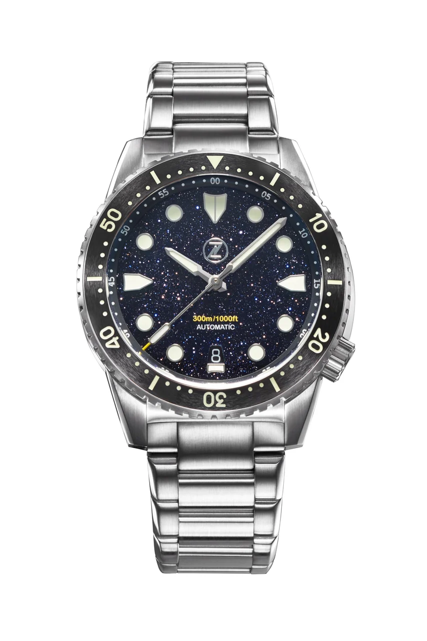 Zelos Mako 300m Diver 'Aventurine' 40 mm kol saati