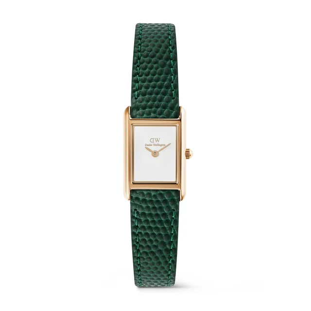DANIEL WELLINGTON Bound Mini Green Lizard Rose Gold DW00100910 kol saati
