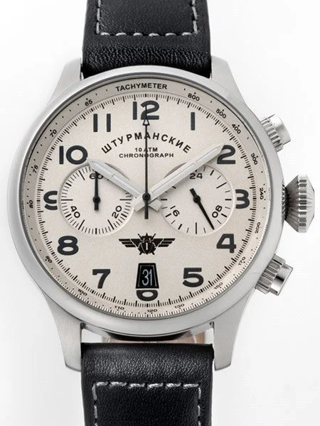 Sturmanskie Space Pioneers Quartz Chronograph Watch with 24-hour Sub-Dial #3355852 kol saa